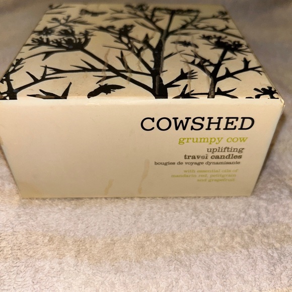 cowshed grumpy cow uplifting travel candles Set Of (4) - Picture 2 of 6
